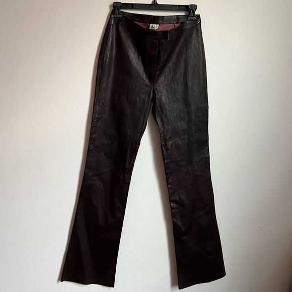 Nigel Preston & Knight Leather Chocolate Brown Pants - Picture 9 of 9